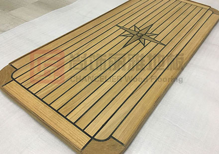 尚饰丽雅定制豪华游艇折叠式柚木原木实木桌面